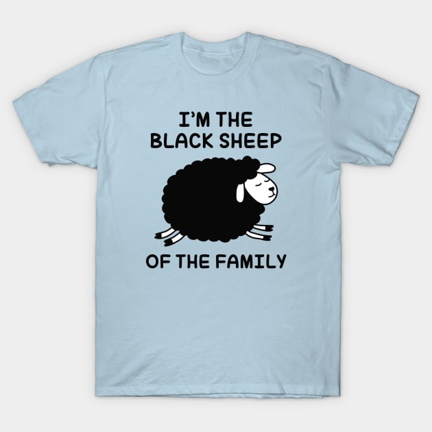Black Sheep T-Shirt by LuckyFoxDesigns